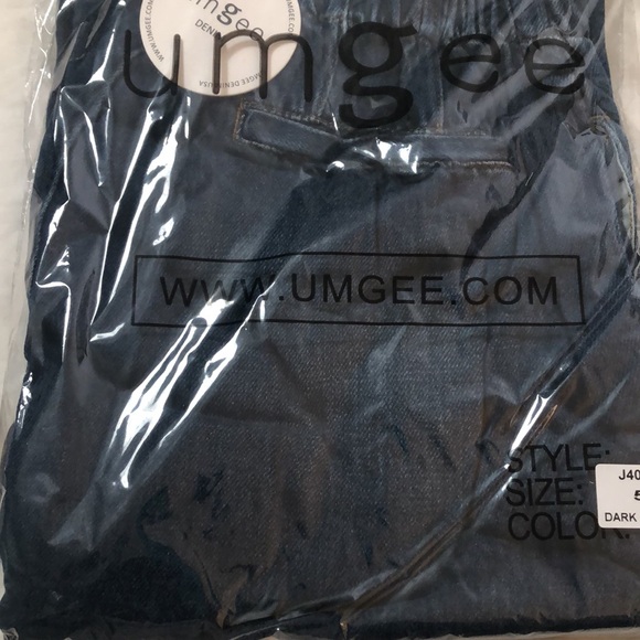 NWT Umgee Paperbag Wide Leg Denim Jeans - Picture 8 of 12